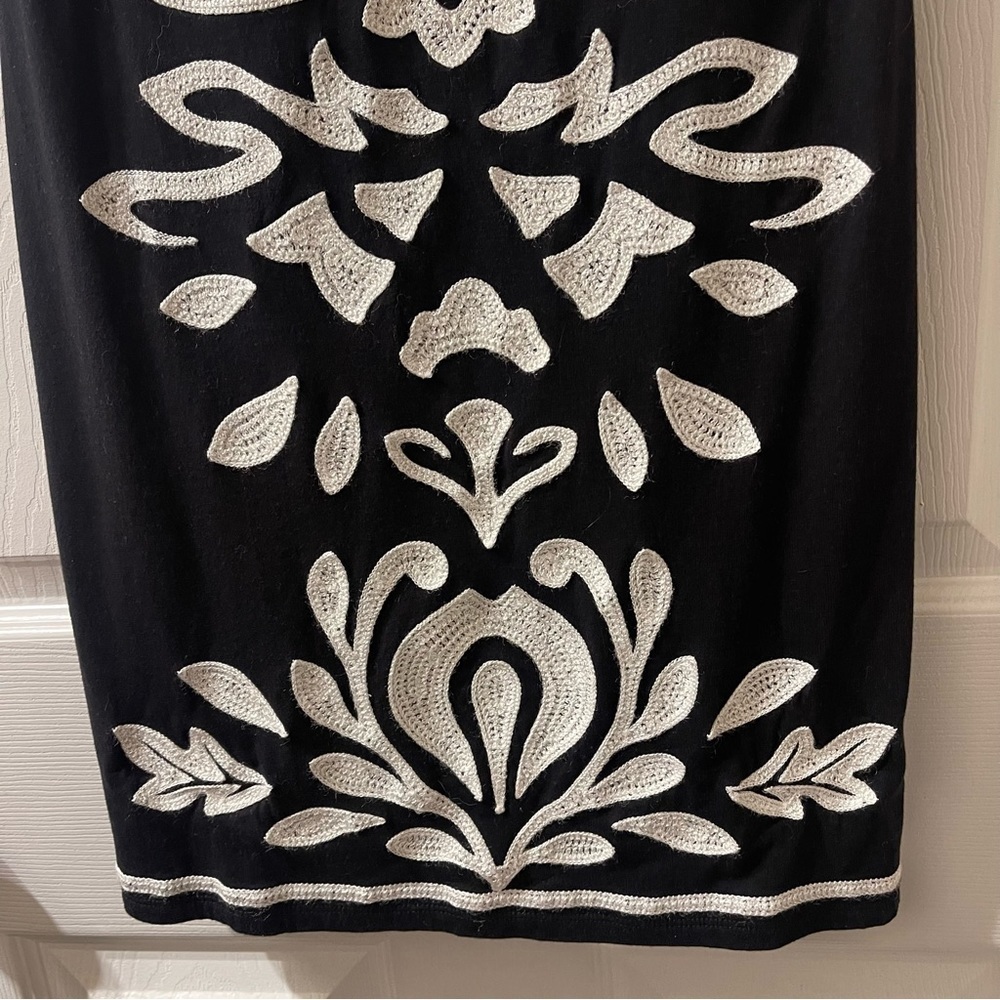 INC. Black Dress/White Embroidery, Size XS - Picture 8 of 12